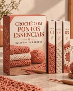 Capa de Crochê com pontos essenciais