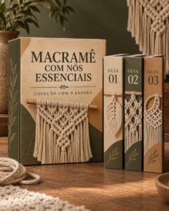Capa de Macramê com nós essenciais